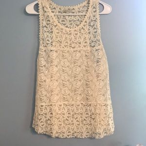 NWOT- Lace semi razorback tank from American Eagle